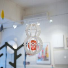 韩国原产TUNAPAPER创意纸质挂饰挂件门饰雪人 白色